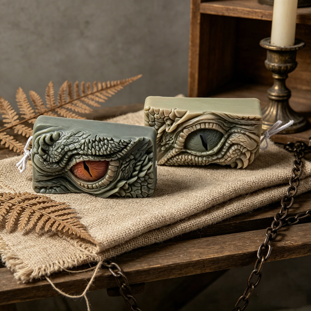 Candle Wax Scale - [Dragon Eye Silicone Mold]-Embossed Dragon Eye