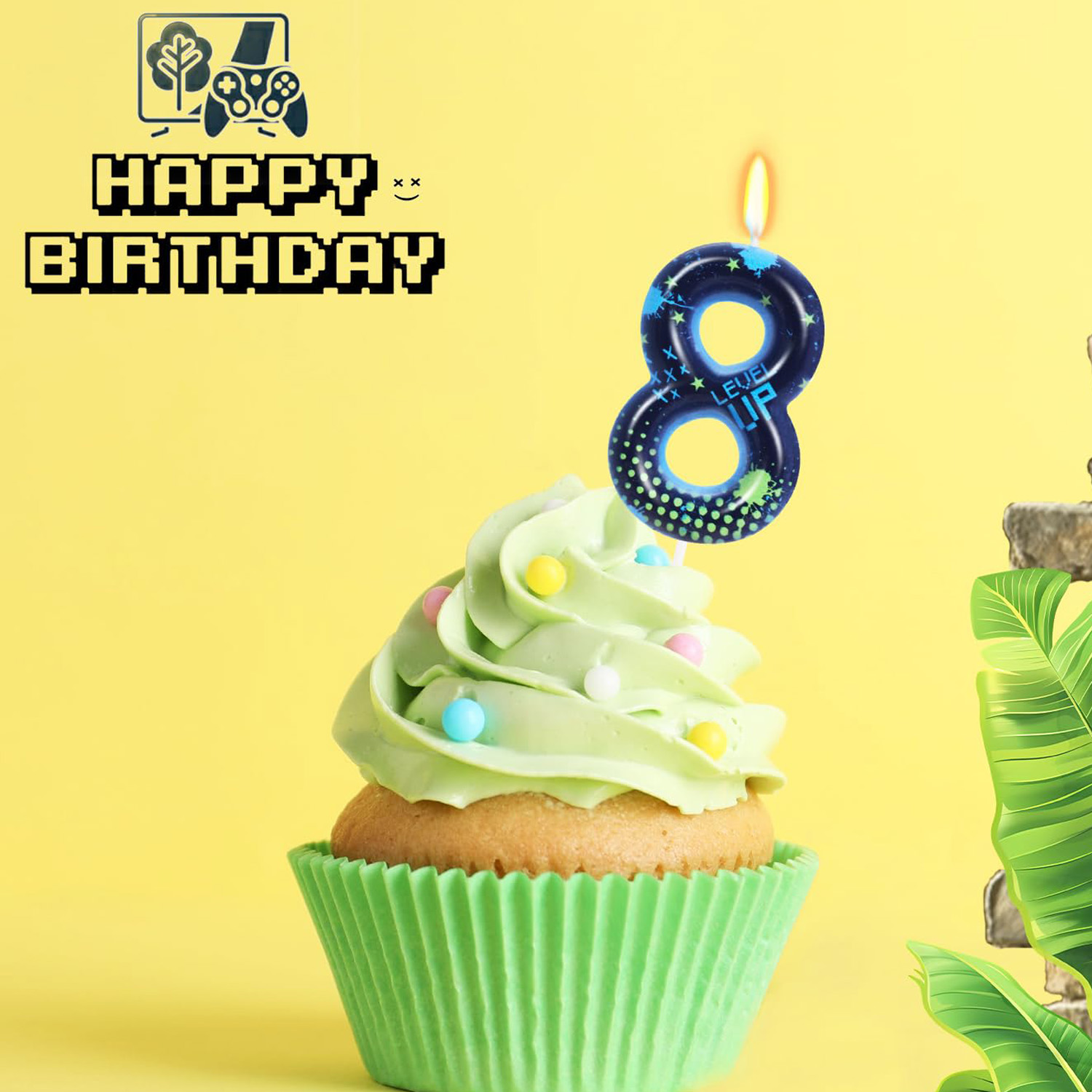 Candle Supplies Video - Birthday Candles for Boys Number 8
