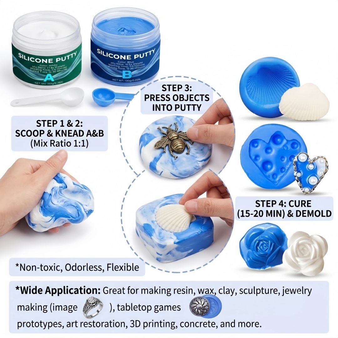 Silicone Putty Mold Making Sup - Candle Supplies Usa 评论和价格