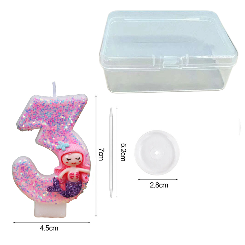 Creative Pink Mermaid 0-9 Digi - Candle Supplies Usa 评论和价格
