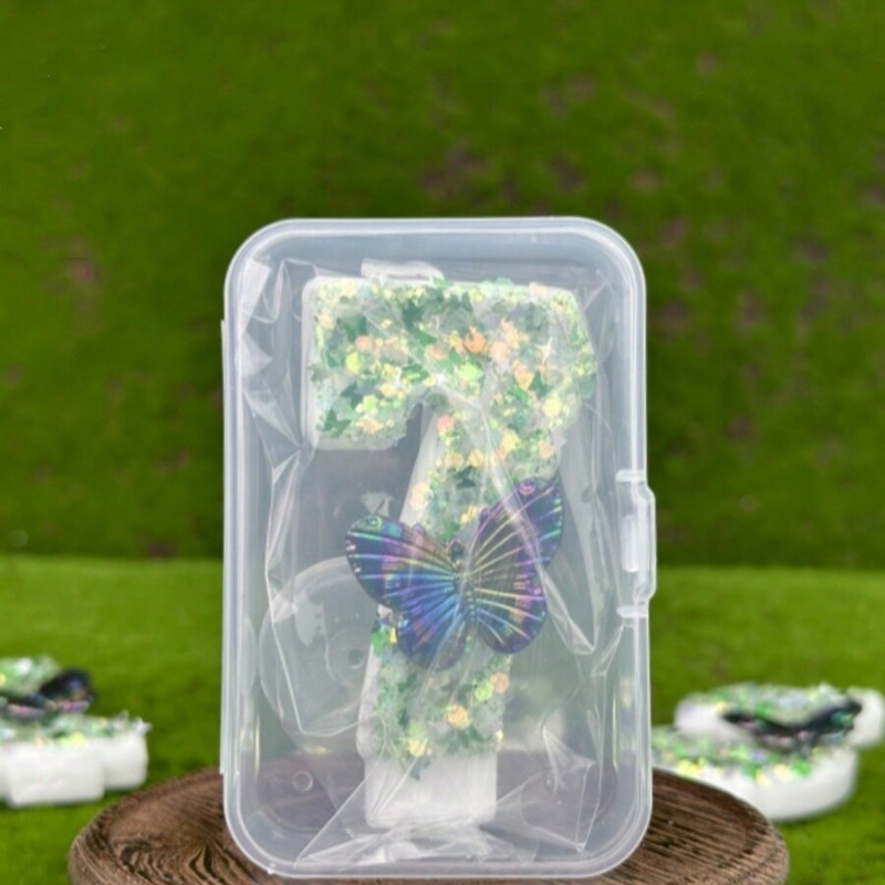 1Pc Green Sequins Number 0-9 B - Candle Supplies Usa 评论和价格